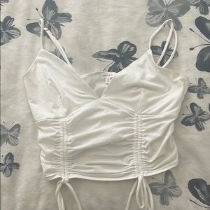 White tank adjustable straps